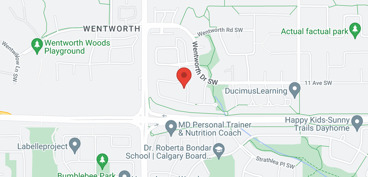 map of 35 WENTWORTH Close SW
